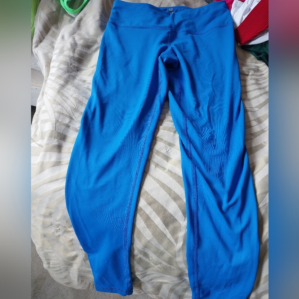 Cobalt Blue 90 Degree By Reflex Leggings, Size Medium